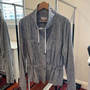 LOFT Lightweight Machine Washable Linen/Cotton Jacket Size Large